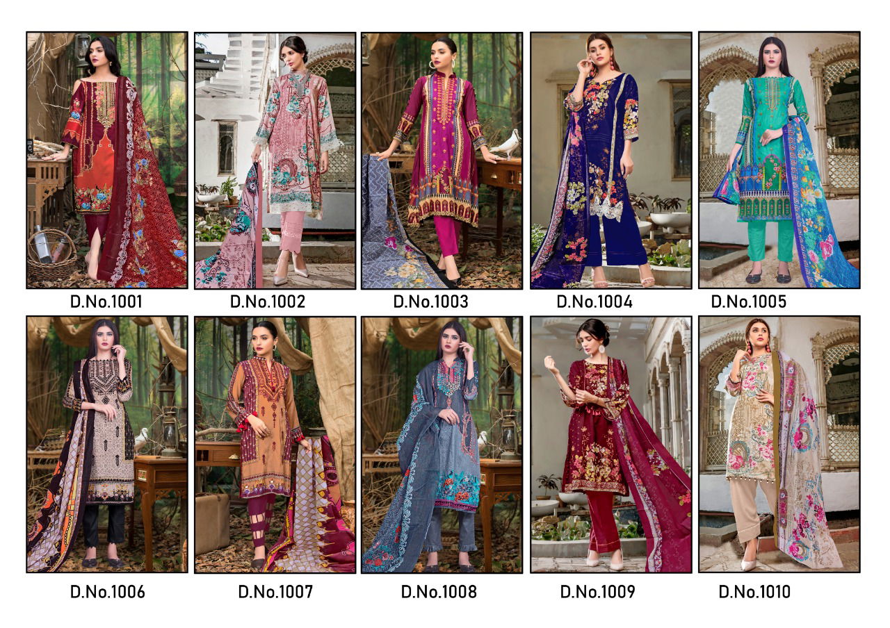 Ayesha Hiba Latest Fancy Designer Casual Wear Lawn Cotton Karachi Dress Materials Collection
